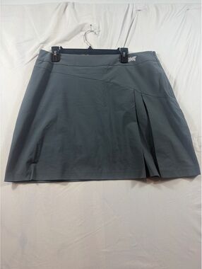 PXG Women's Golf Skort in Slate Gray with Pleated Detail